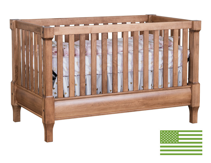 Amish 4 in 1 Convertible Baby Crib - Taos